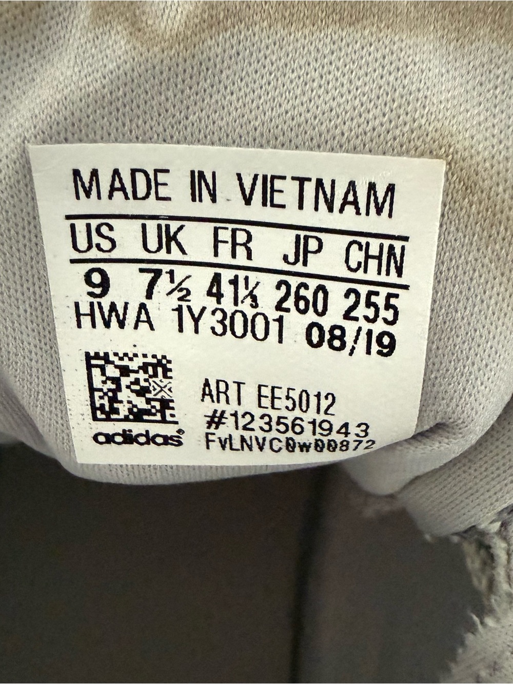 adidas Cloudfoam Grey Mesh Sneakers - Picture 8 of 9